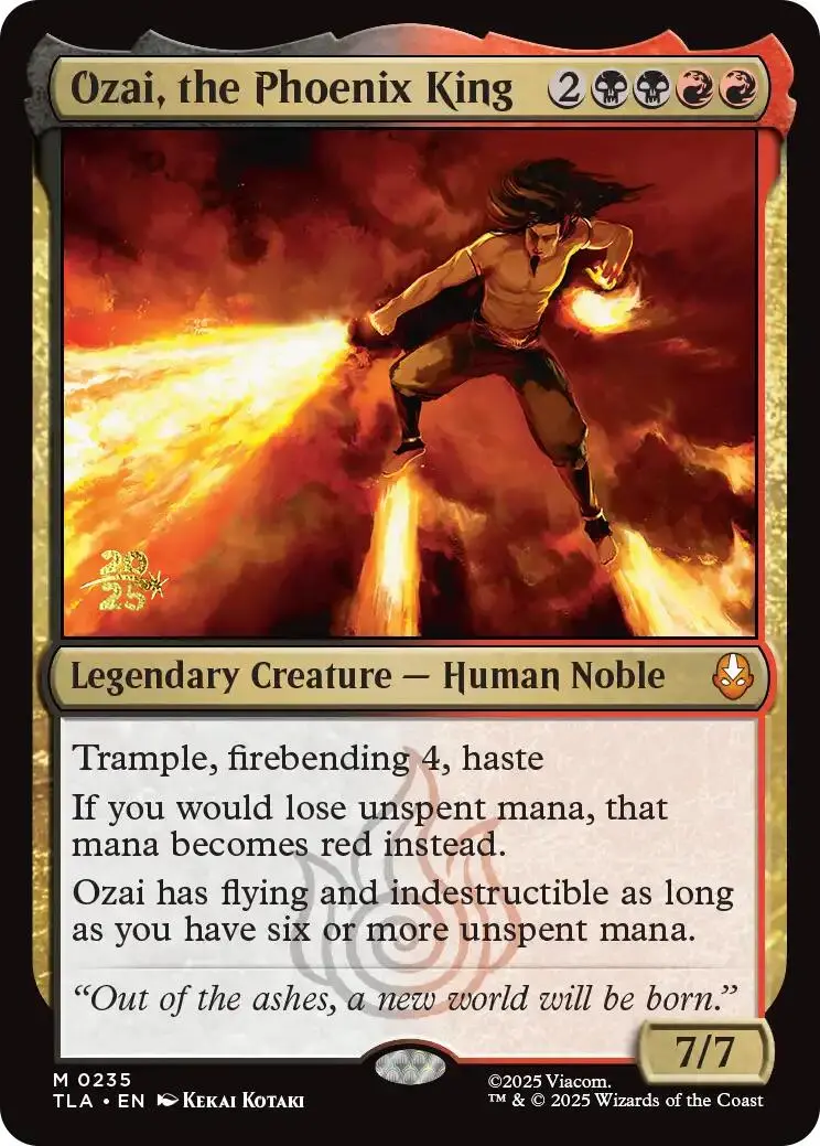 Ozai, The Phoenix King [Avatar: The Last Airbender Prerelease Cards] 1