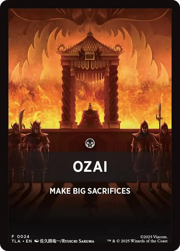 Ozai Theme Card [Avatar: The Last Airbender Tokens] 1