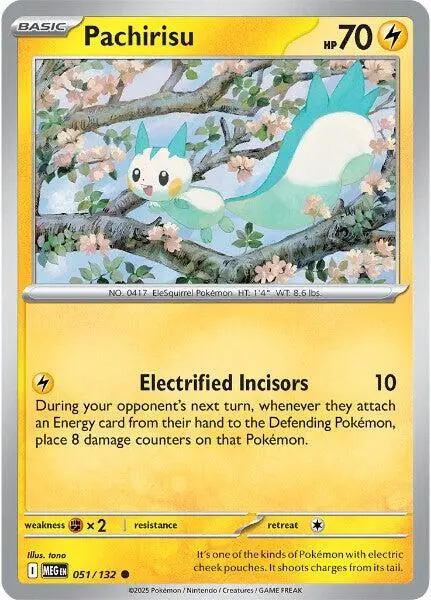 Pachirisu (051/132) [Mega Evolution: Base Set] 1