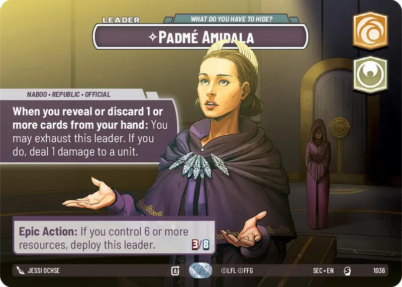 Padme Amidala - What Do You Have To Hide? (Showcase) (1036) (1036) [Secrets Of Power] 1
