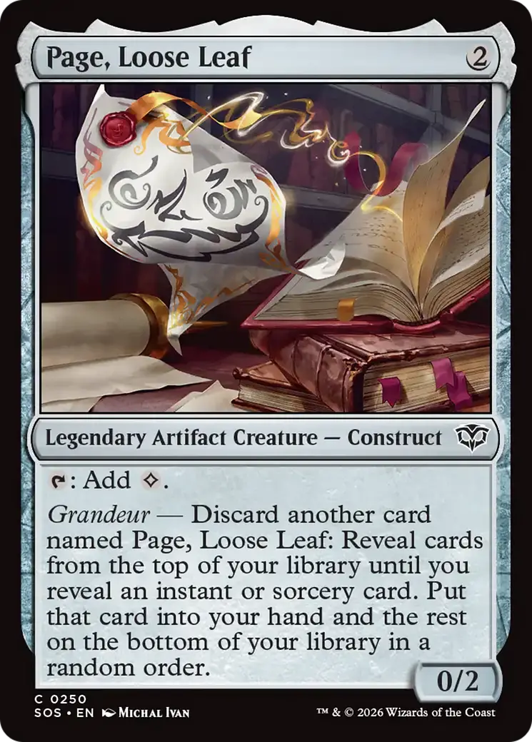 Page, Loose Leaf [Secrets Of Strixhaven] 1