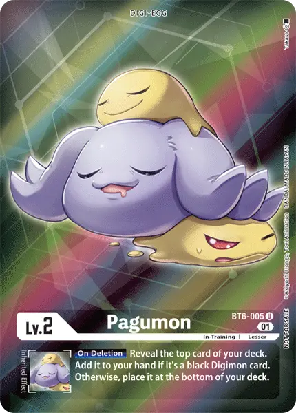 Pagumon [Bt6-005] (Alternative Art - Box Topper) [Double Diamond] 1