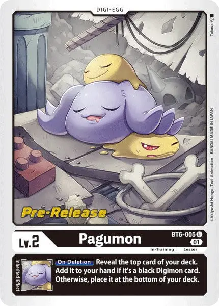 Pagumon [Bt6-005] [Double Diamond Pre-Release Cards] 1