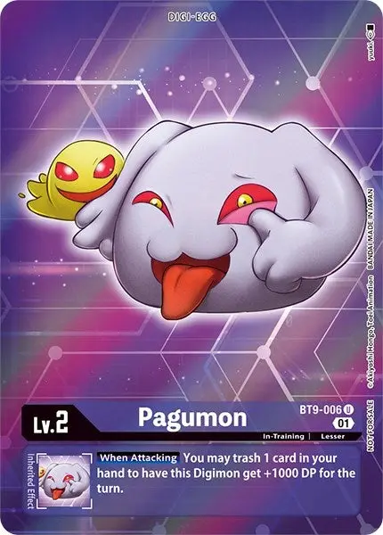 Pagumon [Bt9-006] (Alternative Art - Box Topper) [X Record] 1