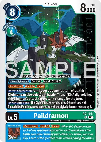 Paildramon [Ad1-011] [Advanced Booster Digimon Generation] 1