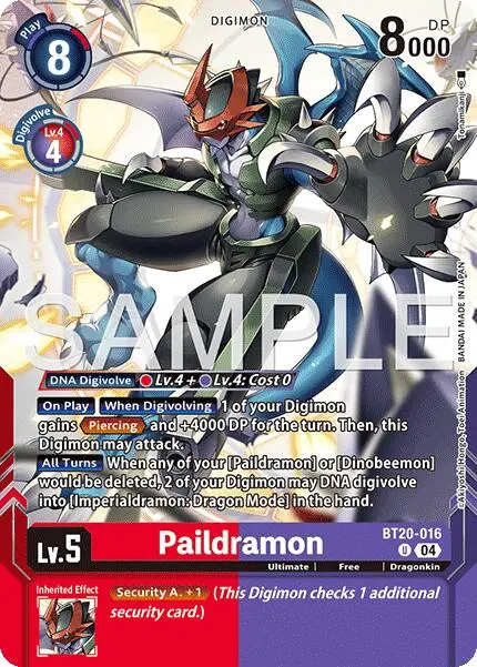 Paildramon [Bt20-016] (Digimon Card Game Playmat & Card Set) [Release Special Booster Ver.2.5 Promos] 1