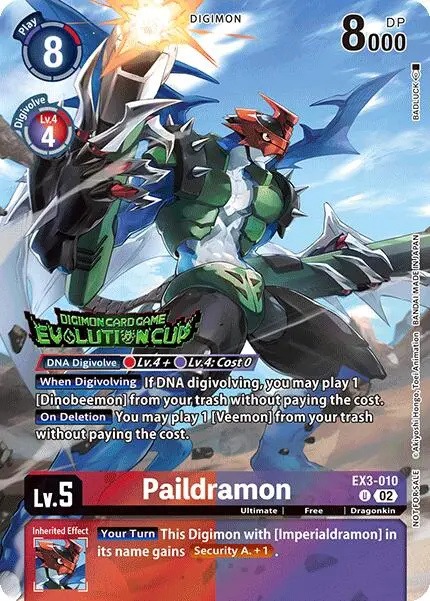 Paildramon [Ex3-010] (2024 Evolution Cup) [Draconic Roar] 1