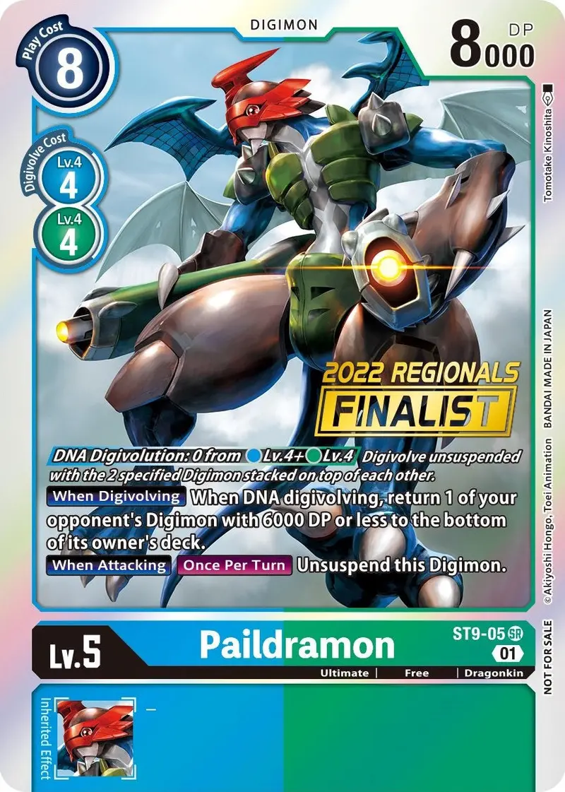 Paildramon [St9-05] (2022 Championship Offline Regional) (Online Finalist) [Starter Deck: Ultimate Ancient Dragon Promos] 1