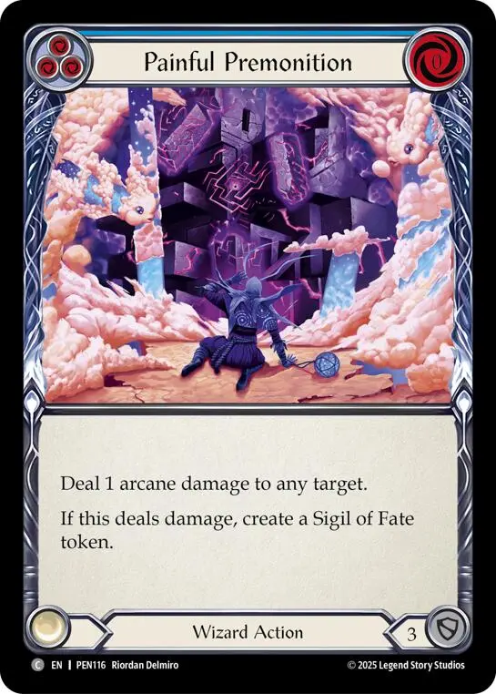 Painful Premonition (Blue) (Regular) [Pen116] (Compendium Of Rathe) 1