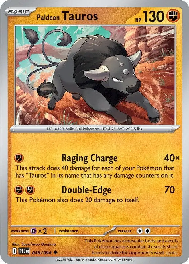 Paldean Tauros (048/094) [Mega Evolution: Phantasmal Flames] 1