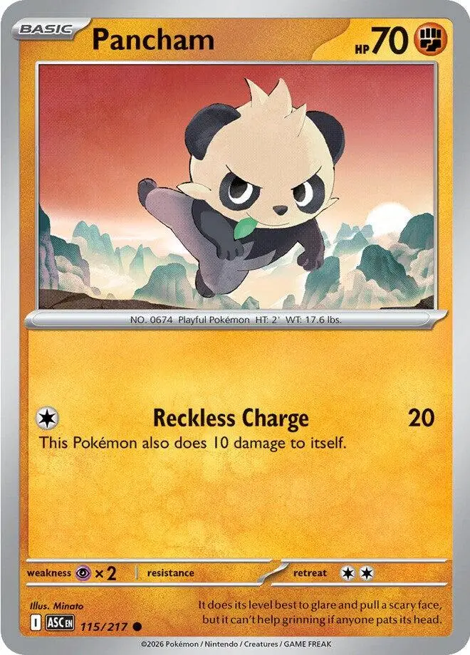 Pancham (115/217) [Mega Evolution: Ascended Heroes] 1