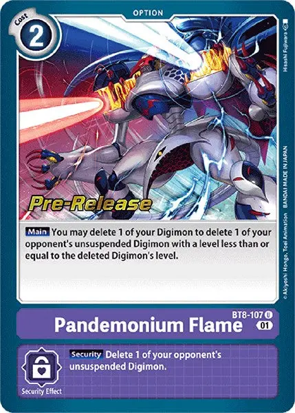 Pandemonium Flame [Bt8-107] [New Awakening Pre-Release Cards] 1