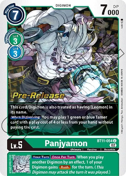 Panjyamon [Bt11-054] [Dimensional Phase Pre-Release Promos] 1