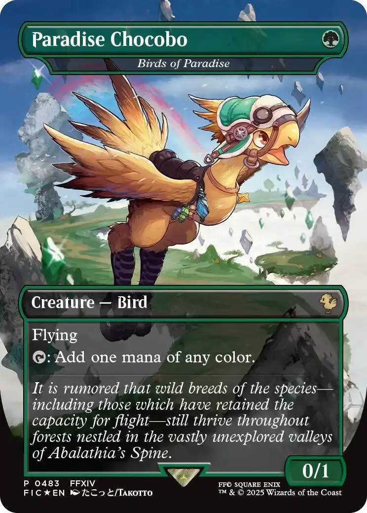 Paradise Chocobo - Birds Of Paradise (Borderless) [Final Fantasy Commander] 1