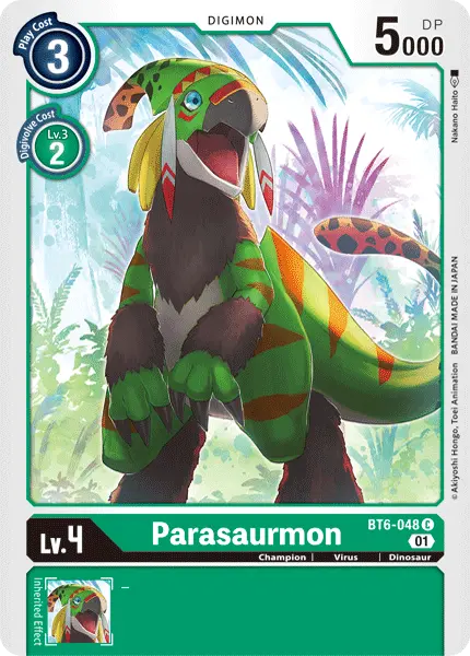 Parasaurmon [Bt6-048] [Double Diamond] 1