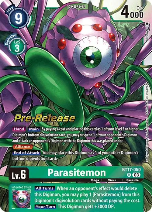 Parasitemon [Bt17-050] [Secret Crisis Pre-Release Cards] 1
