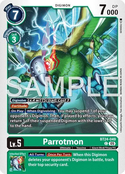 Parrotmon [Bt24-049] [Time Stranger] 1