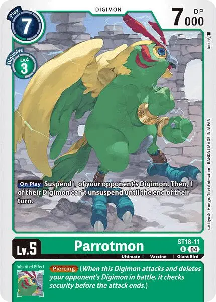 Parrotmon [St18-11] [Starter Deck: Guardian Vortex] 1