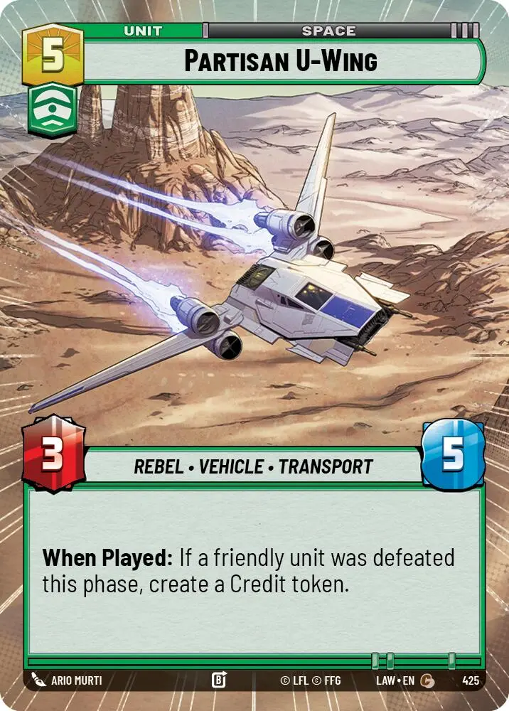 Partisan U-Wing (425) (Hyperspace) (425) [A Lawless Time] 1