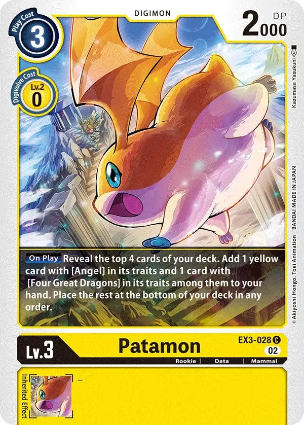 Patamon [Ex3-028] [Draconic Roar] 1