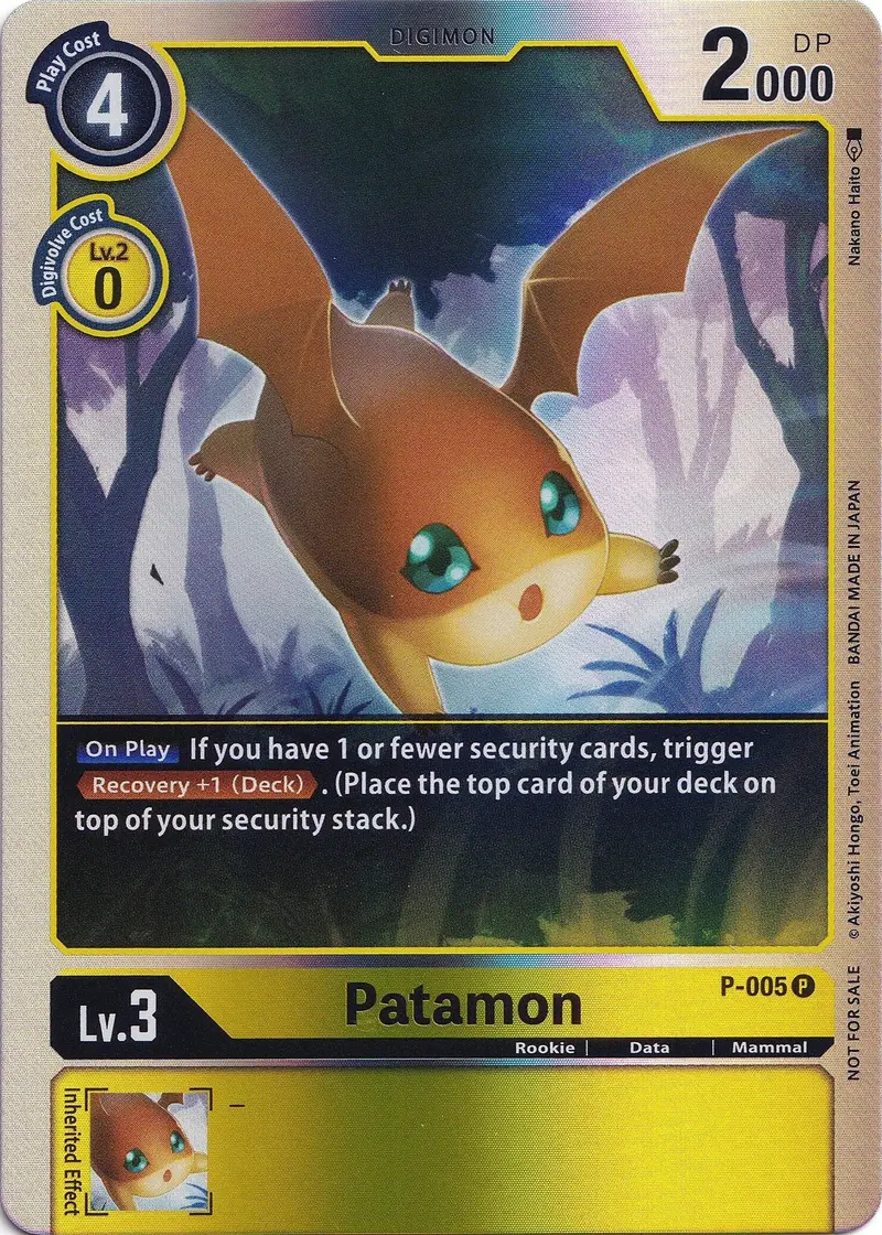 Patamon [P-005] (Rainbow Foil) [Promotional Cards] 1