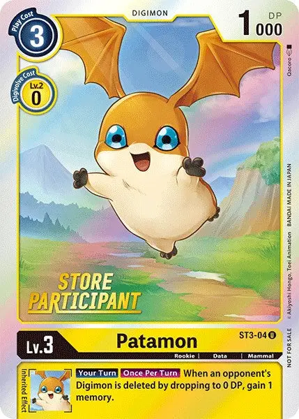 Patamon [St3-04] (Store Participant) [Starter Deck: Heaven's Yellow Promos] 1