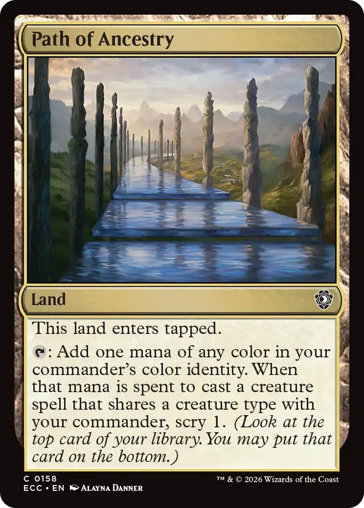 Path Of Ancestry [Lorwyn Eclipsed Commander] 1