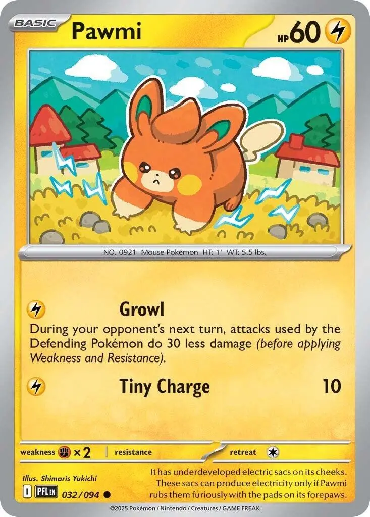Pawmi (032/094) [Mega Evolution: Phantasmal Flames] 1
