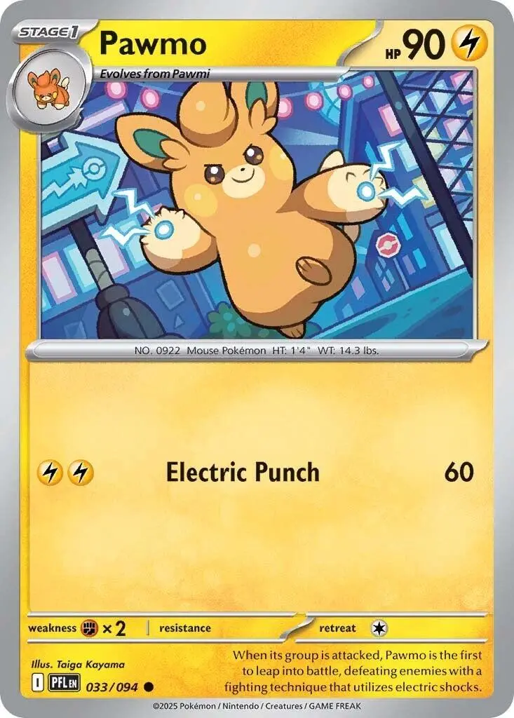 Pawmo (033/094) [Mega Evolution: Phantasmal Flames] 1