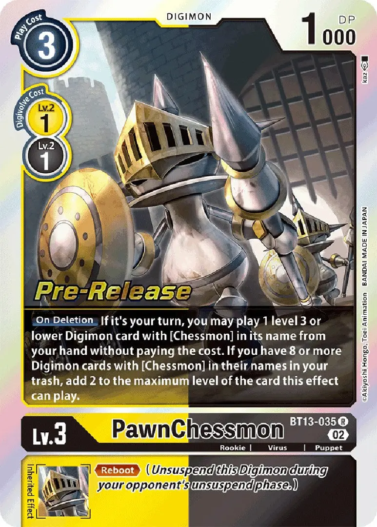Pawnchessmon [Bt13-035] [Versus Royal Knights Booster Pre-Release Cards] 1