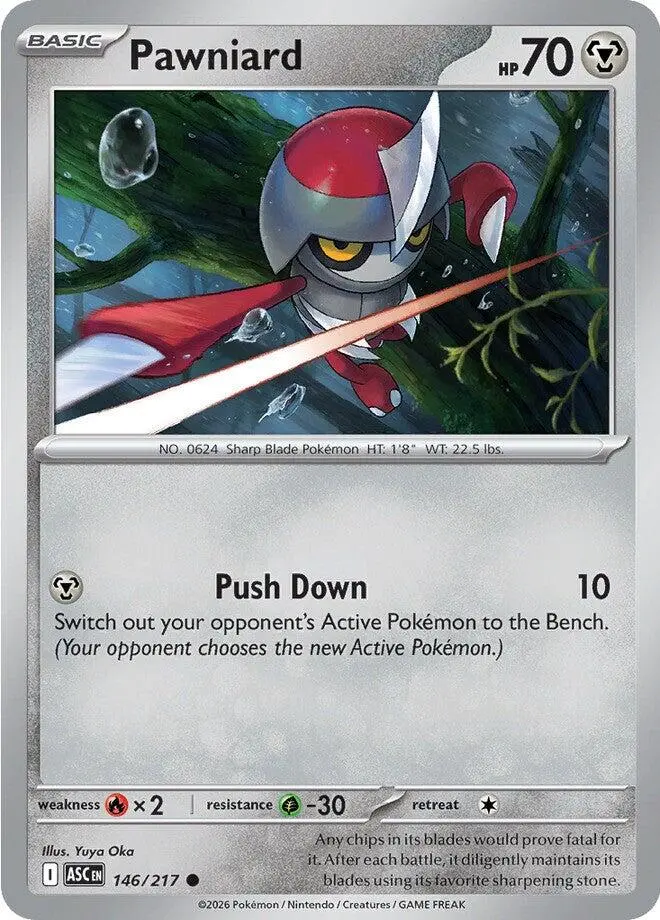 Pawniard (146/217) [Mega Evolution: Ascended Heroes] 1