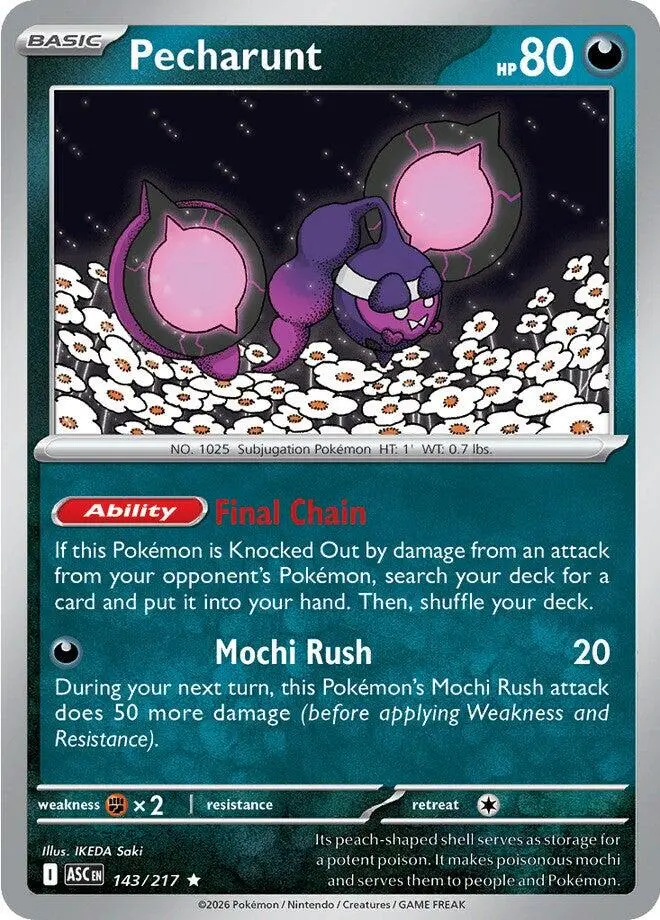 Pecharunt (143/217) [Mega Evolution: Ascended Heroes] 1