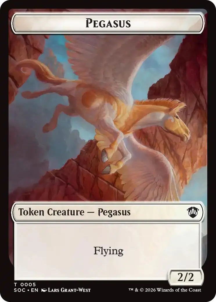 Pegasus // Inkling (0022) Double-Sided Token [Secrets Of Strixhaven Commander Tokens] 1