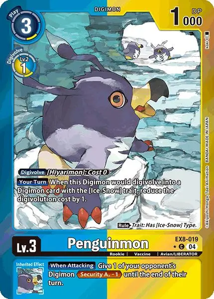 Penguinmon [Ex8-019] (Limited Foil) [Chain Of Liberation] 1
