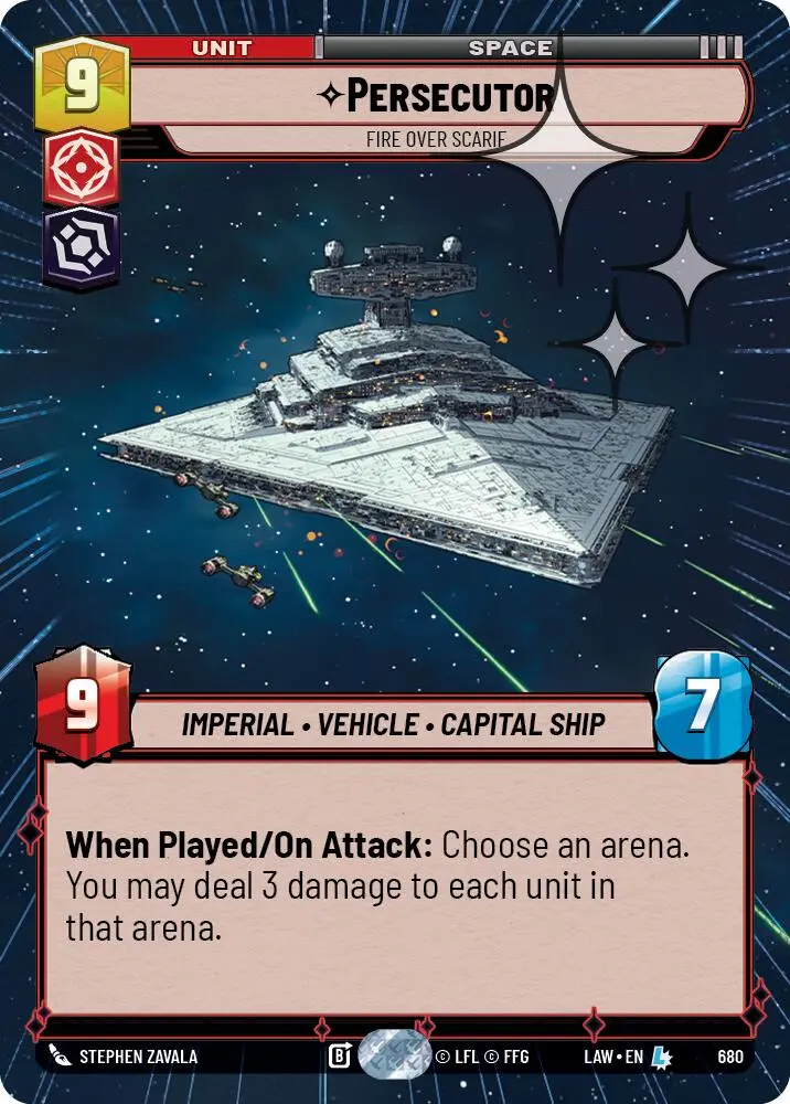 Persecutor - Fire Over Scarif (680) (Hyperspace Foil) (680) [A Lawless Time] 1
