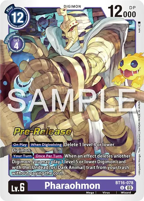 Pharaohmon [Bt16-078] [Beginning Observer Pre-Release Promos] 1
