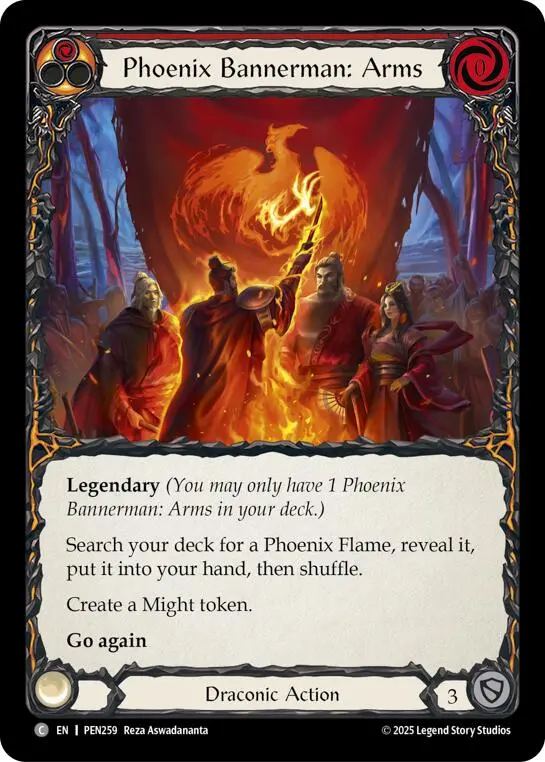 Phoenix Bannerman Arms (Red) (Regular) [Pen259] (Compendium Of Rathe) 1