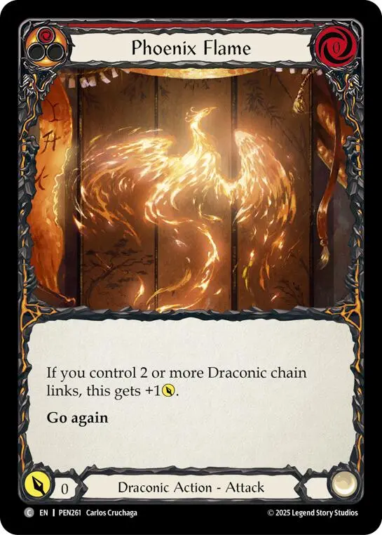 Phoenix Flame (Red) (Regular) [Pen261] (Compendium Of Rathe) 1