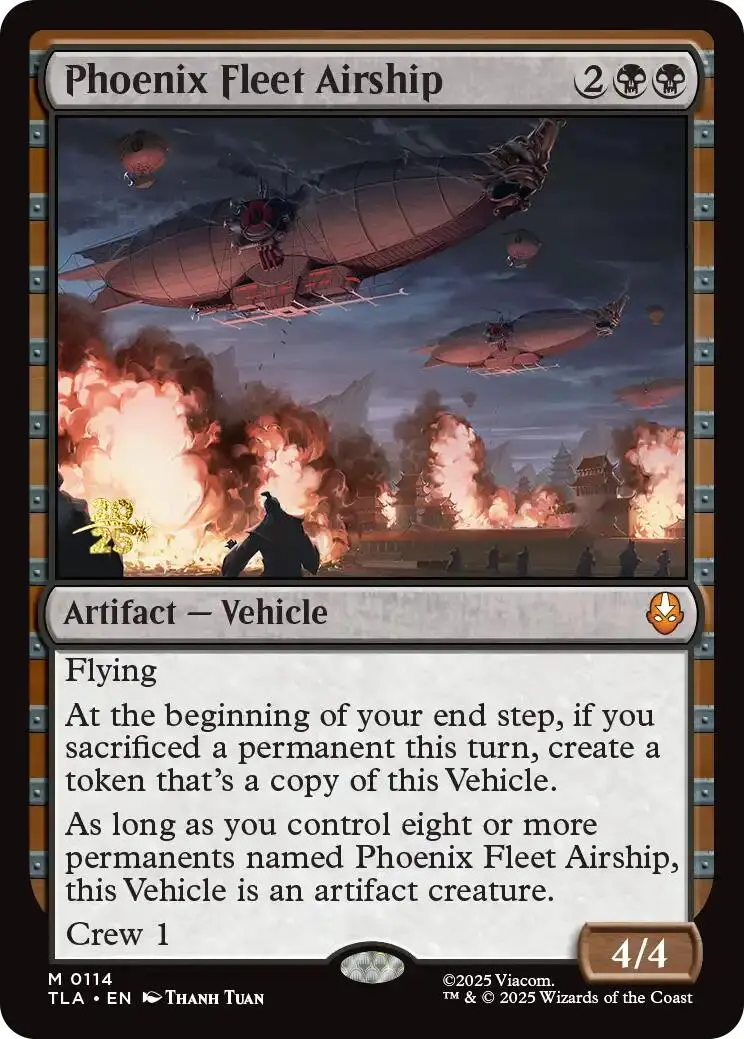 Phoenix Fleet Airship [Avatar: The Last Airbender Prerelease Cards] 1