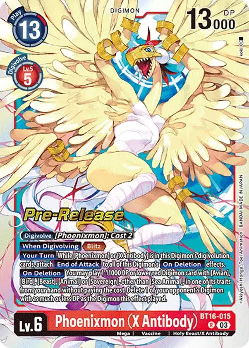Phoenixmon (X Antibody) [Bt16-015] [Beginning Observer Pre-Release Promos] 1