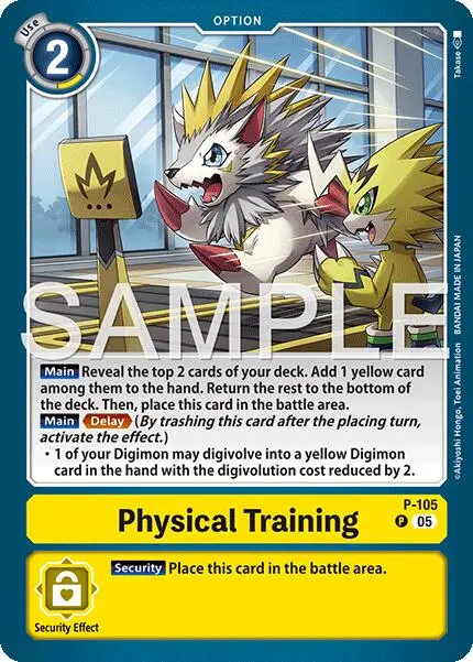 Physical Training [P-105] (Alternate Art) [Starter Deck: Amethyst Mandala Advanced Deck Set] 1