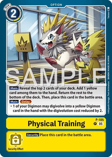 Physical Training [P-105] (Reprint) [Advanced Booster Digimon Generation] 1