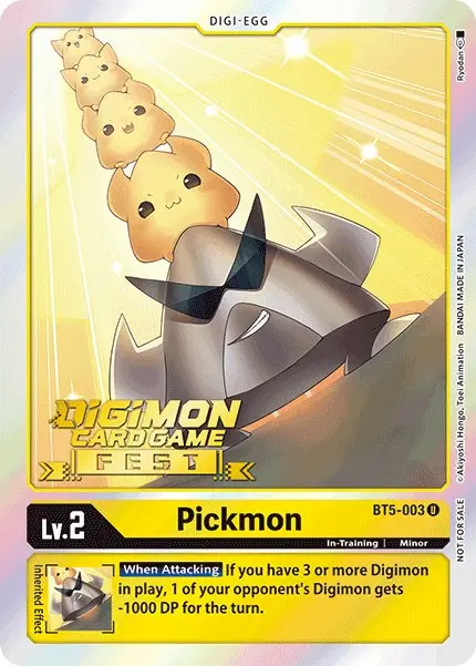 Pickmon [Bt5-003] (Digimon Card Game Fest 2022) [Battle Of Omni Promos] 1