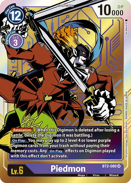 Piedmon [Bt2-080] (Alternate Art) [Release Special Booster Ver.1.0] 1