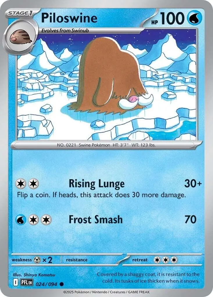 Piloswine (024/094) [Mega Evolution: Phantasmal Flames] 1