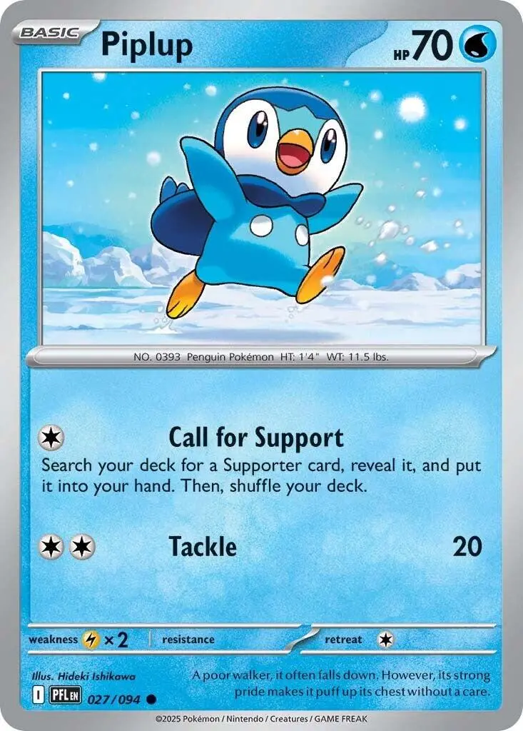 Piplup (027/094) [Mega Evolution: Phantasmal Flames] 1