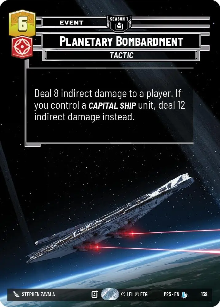 Planetary Bombardment (139) (139) [Sector And Regional Promos: Season 1] 1