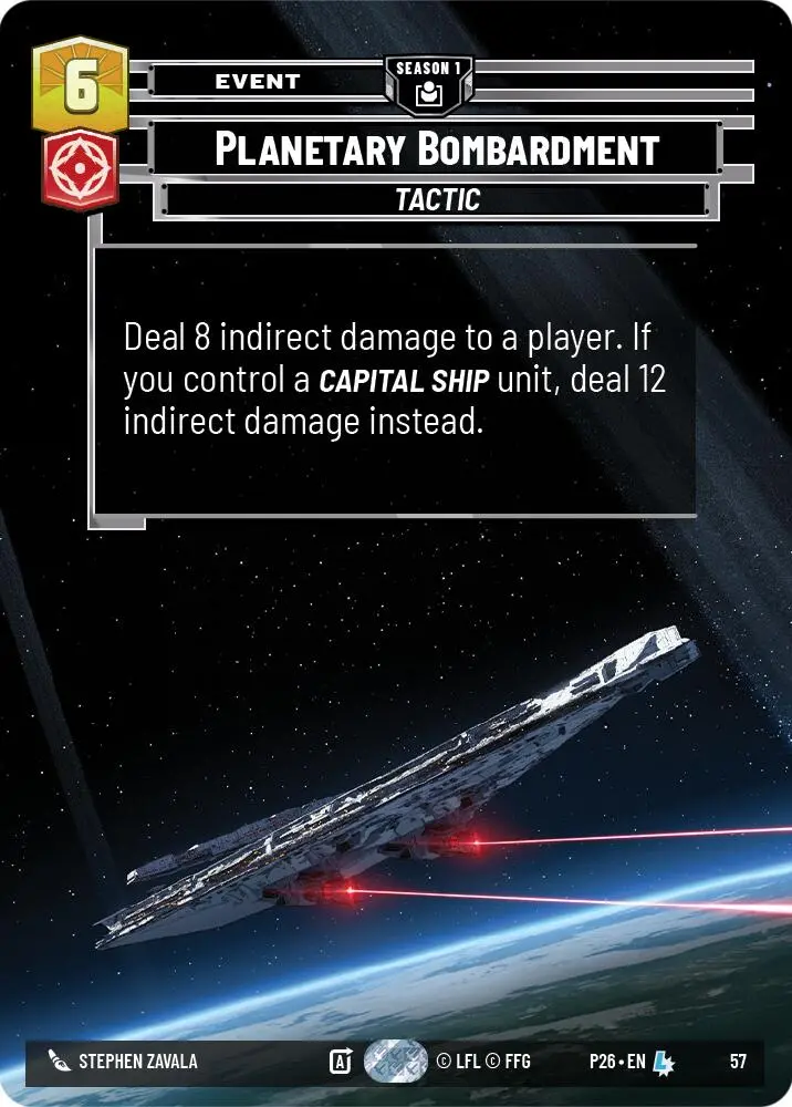 Planetary Bombardment (57) (57) [Sector And Regional Promos: Season 1] 1