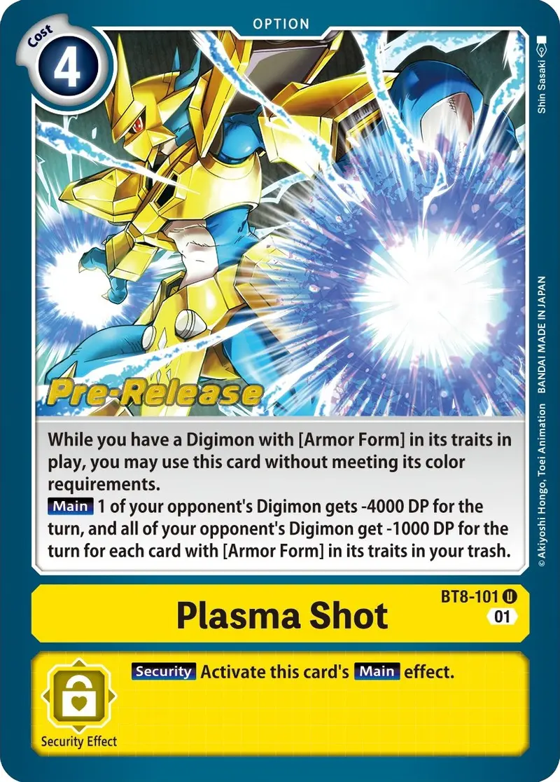Plasma Shot [Bt8-101] [New Awakening Pre-Release Cards] 1
