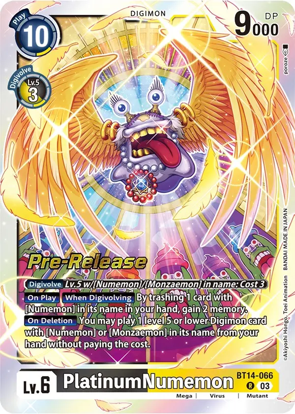Platinumnumemon [Bt14-066] [Blast Ace Pre-Release Cards] 1